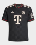 Hoop Store Bayern Munich third jersey 2025-26 black short sleeve with cream logos and red green trim