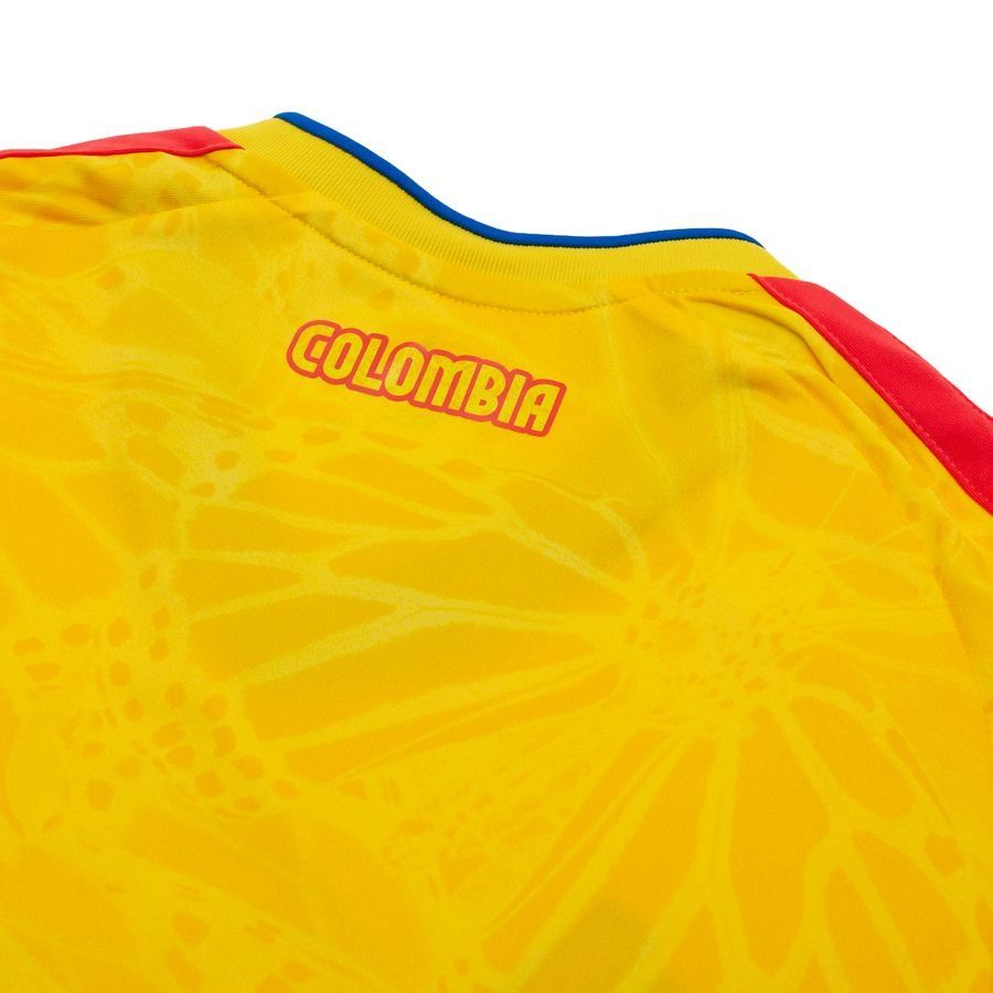 Colombia Home FIFA WC Jersey 2026 featuring vibrant yellow design with bright red accents