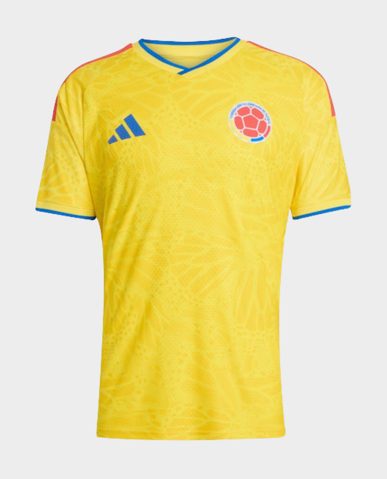 Colombia Home FIFA WC Jersey 2026 in yellow with vibrant design and official team badge
