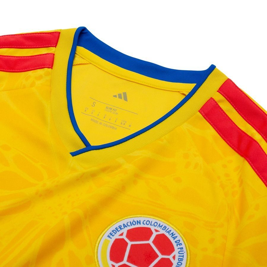 Colombia Home FIFA WC Jersey 2026 in yellow with blue and red accents and official federation logo