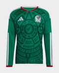 Hoop Store Mexico FIFA 2026 home jersey in green with intricate designs and V-neck collar