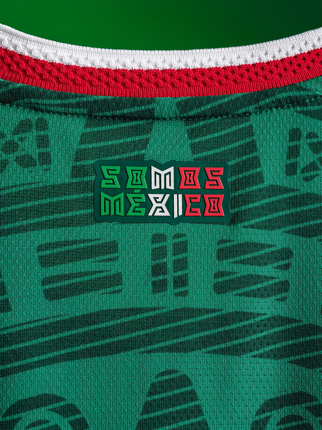 Mexico FIFA 2026 home jersey featuring a unique design and vibrant colors with Somos Mexico label
