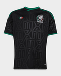 Mexico Third FIFA WC Jersey 2026 in Black with Unique Pattern and Official Team Logos