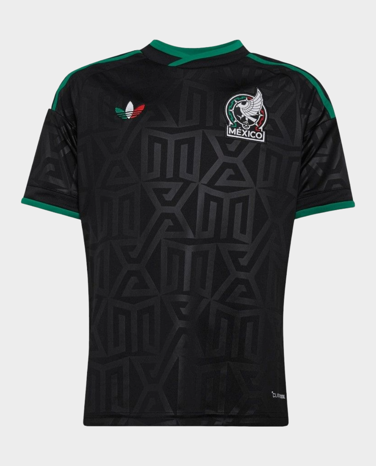 Mexico Third FIFA WC Jersey 2026 in Black with Unique Pattern and Official Team Logos