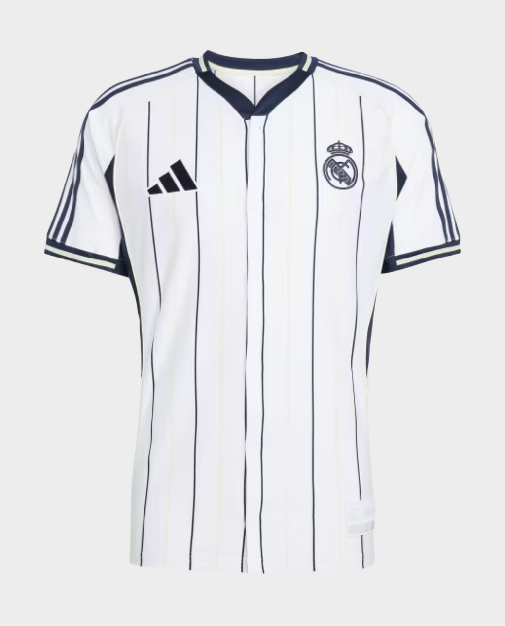 Hoop Store Real Madrid special edition jersey 2025-26 white pinstripe short sleeve football shirt