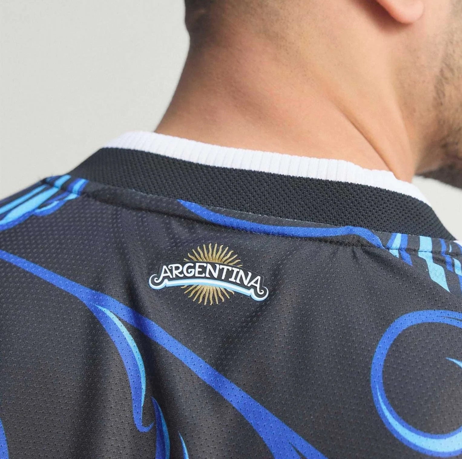 Argentina Away Full Sleeves FIFA WC Jersey 2026 showing detailed design and quality fabric for fans