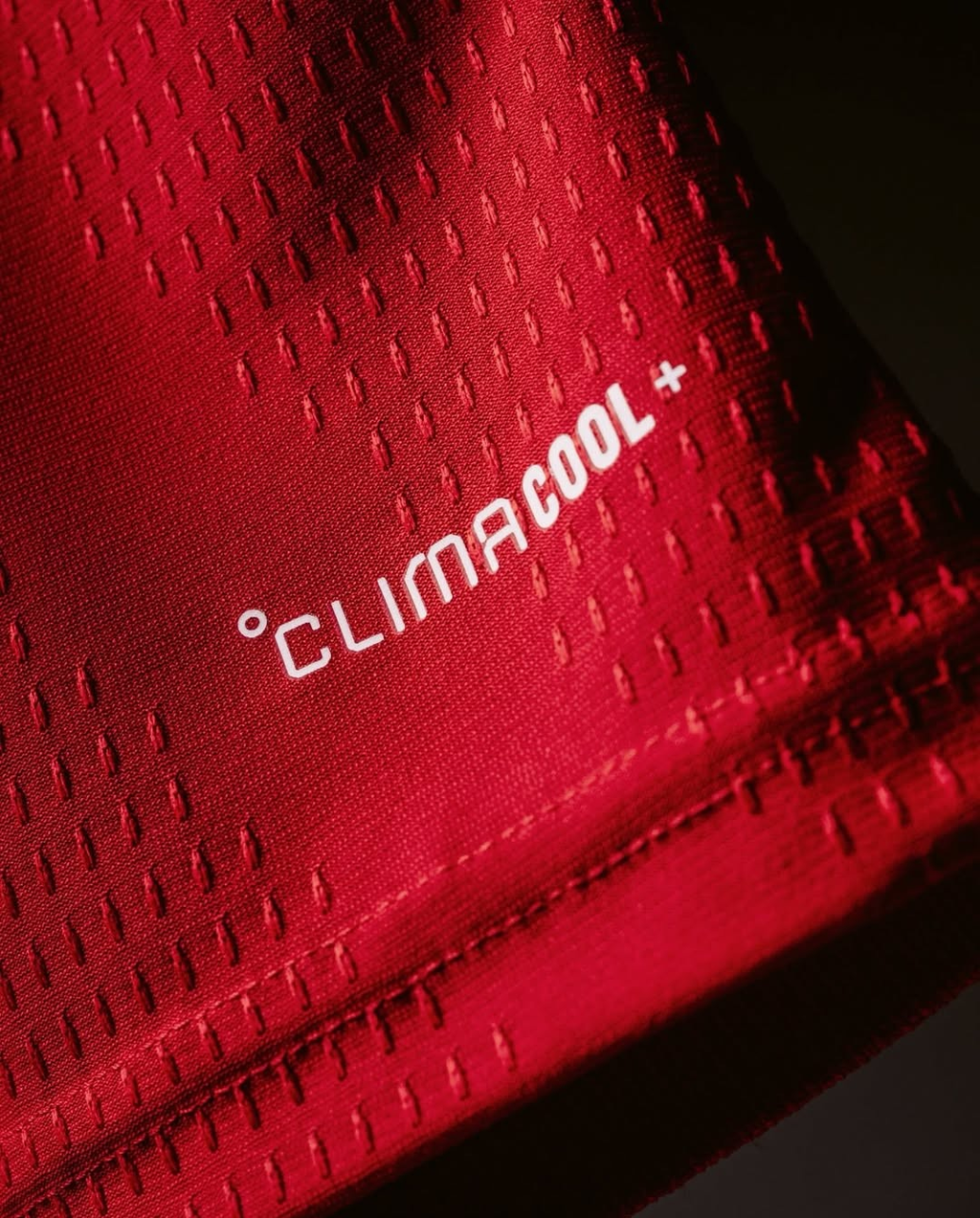 Close-up of the Arsenal Home Jersey 2026-27 featuring ClimaCool technology for enhanced ventilation