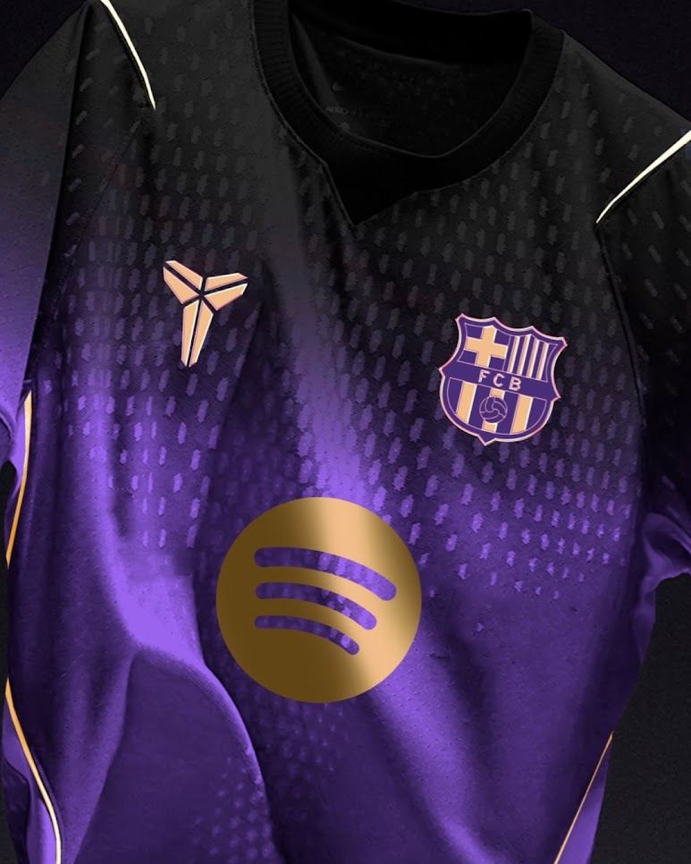 Barcelona Away Purple Jersey 2026-27 featuring unique designs and the Spotify logo