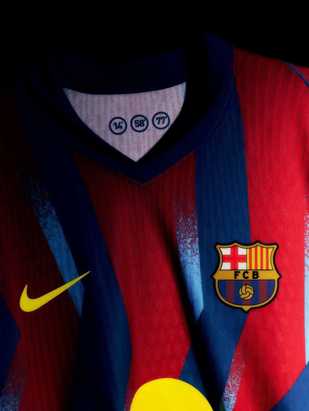 Barcelona Fourth Jersey 2025-26 Player Version featuring iconic club colors and logo detail