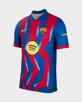 Barcelona Fourth Jersey 2025-26 Player Version featuring a unique design in blue and red