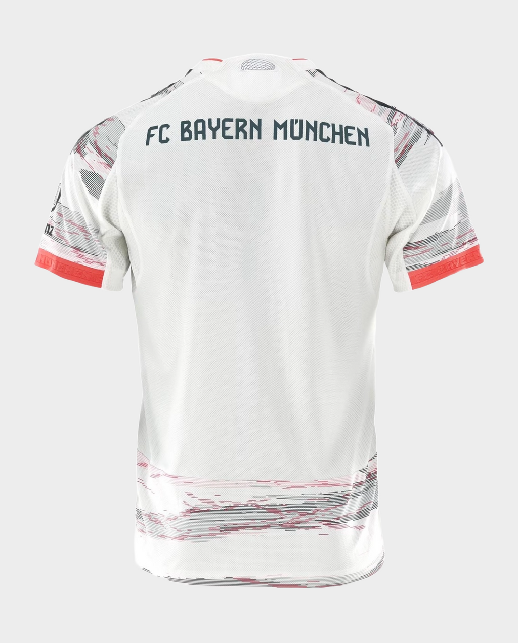 Bayern Munich 2025-26 away jersey player featuring a sleek design and team logo on the back