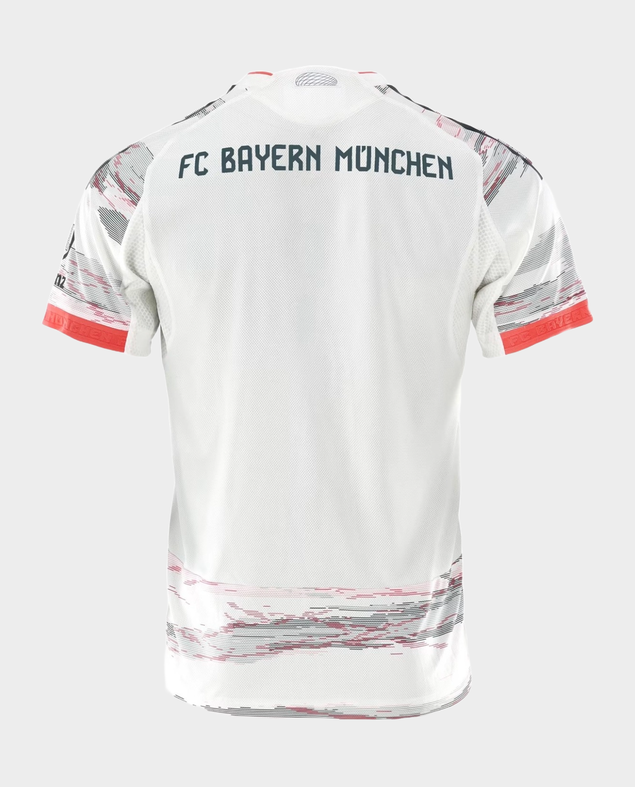 Bayern Munich 2025-26 away jersey player featuring a sleek design and team logo on the back