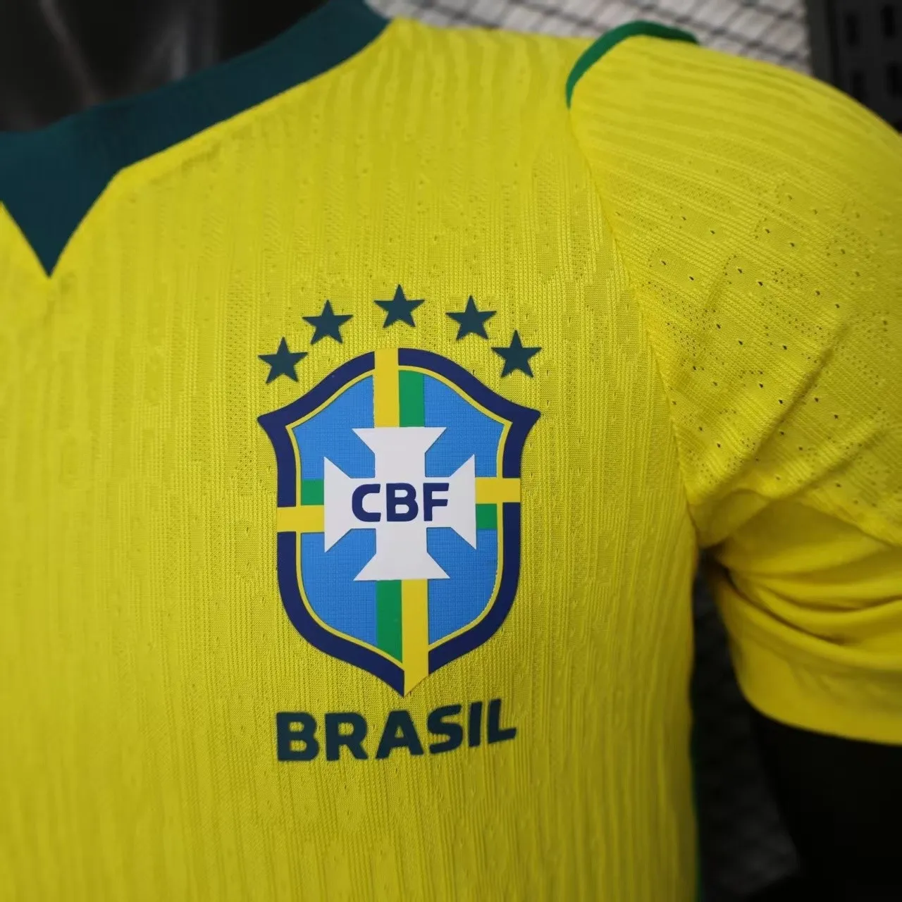 Brazil 2026 FIFA World Cup jersey featuring CBF badge and vibrant yellow design
