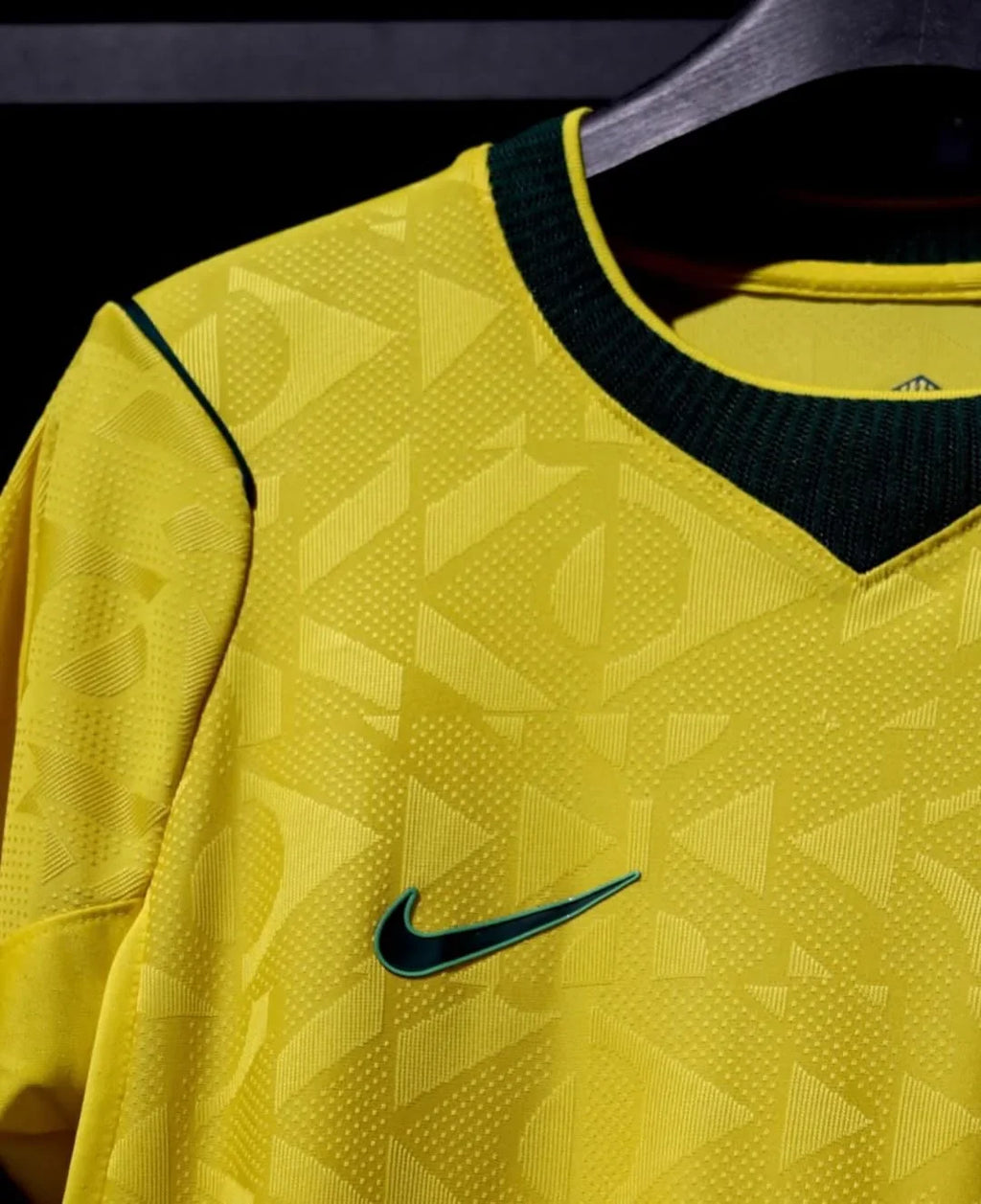 Brazil 2026 FIFA World Cup jersey in yellow with unique textured design and Nike logo