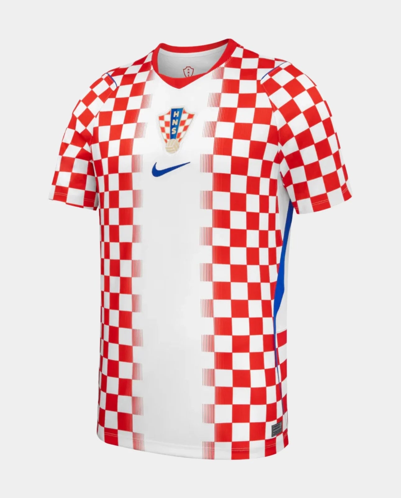 Croatia Home FIFA WC Jersey 2026 Fan Version with Red and White Checkerboard Design
