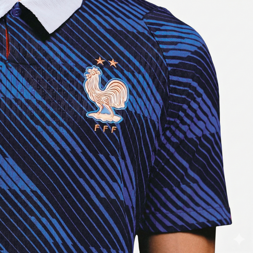 France Home FIFA World Cup Jersey 2026 Player Version featuring iconic rooster emblem and stylish design