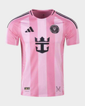 Inter Miami 2025-26 home jersey in pink with black accents and club logo