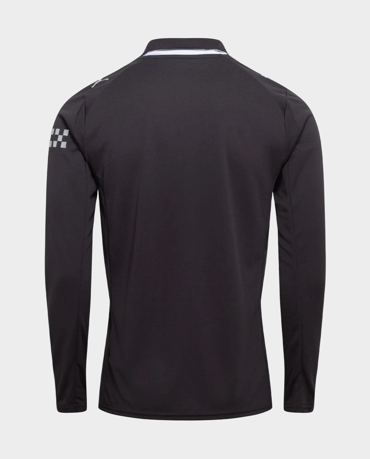 Manchester City full sleeves player version jersey in black with a sleek design and premium fabric