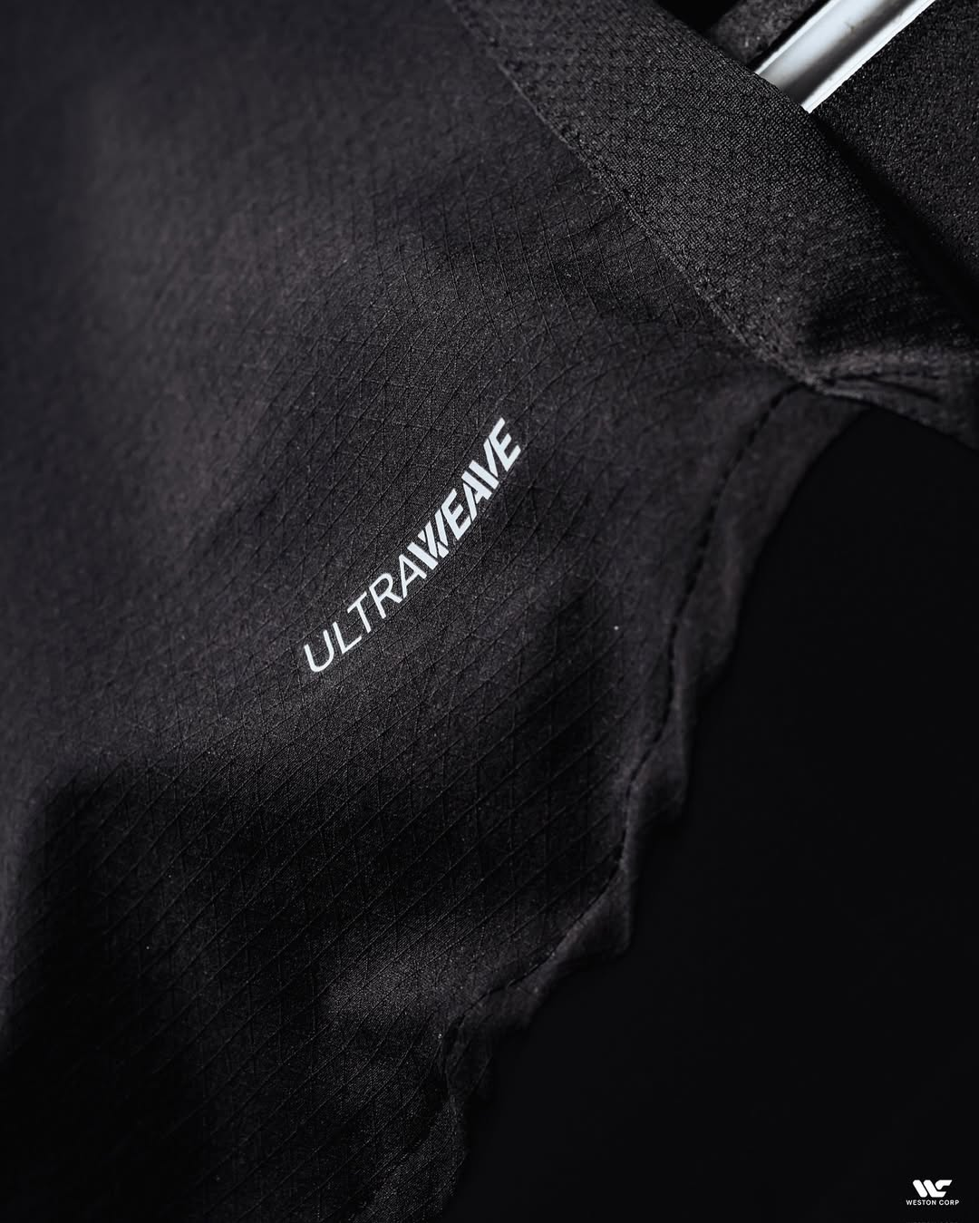 Close-up of Hoop Store Manchester City full sleeves player version jersey featuring Ultraweave technology