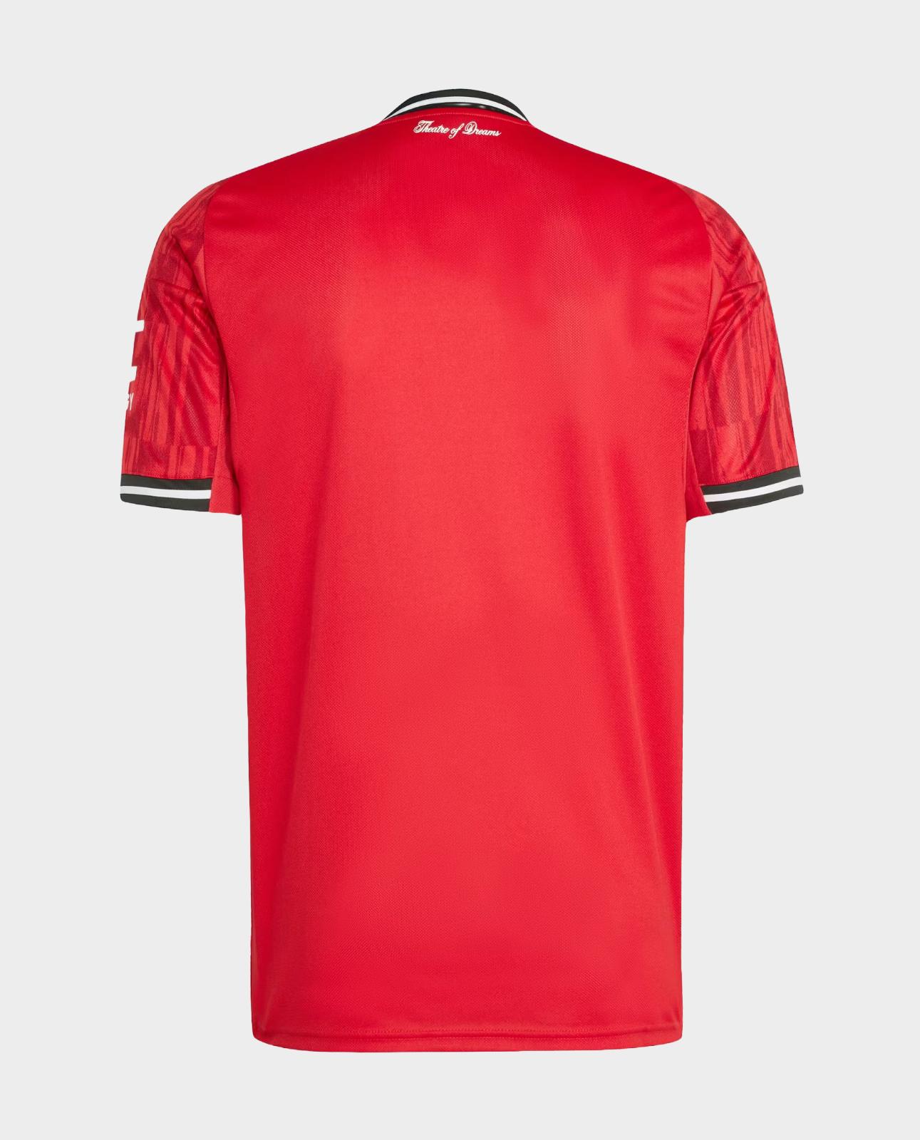 Back view of Manchester United 2025-26 home jersey in red from Hoop Store