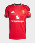 Hoop Store Manchester United 2025-26 home jersey in red with black and white accents