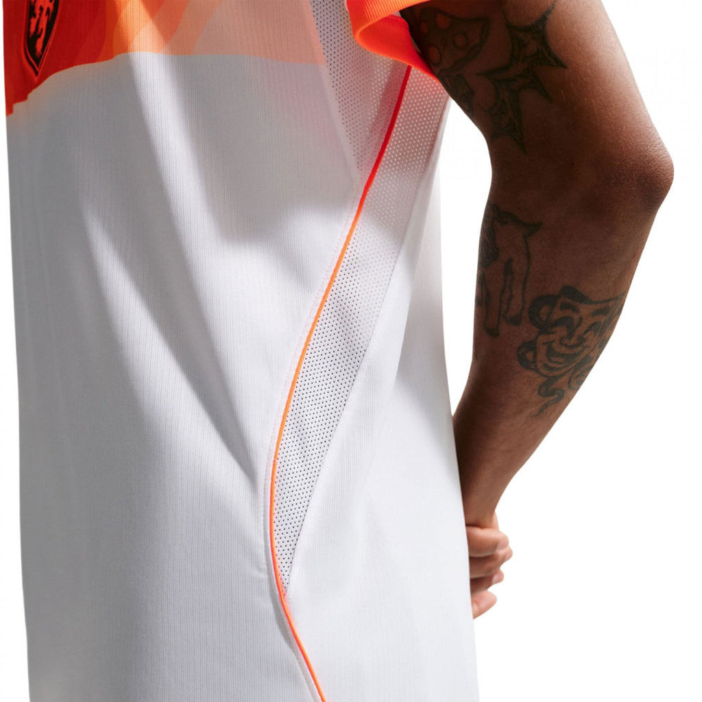 Hoop Store Netherlands Away FIFA World Cup Jersey 2026 featuring breathable fabric and vibrant orange accents