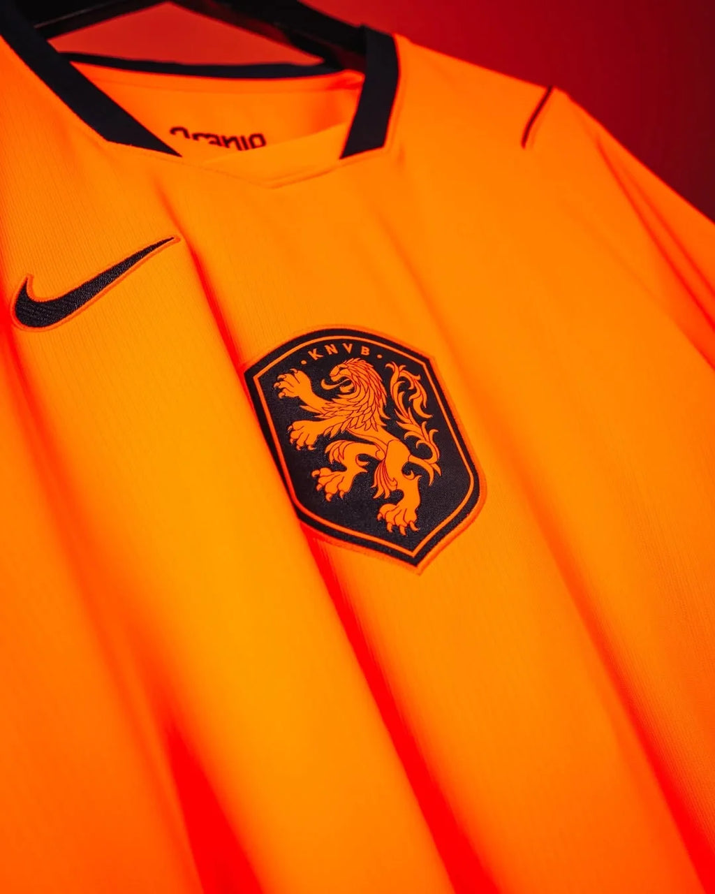 Orange Netherlands Home FIFA World Cup Jersey 2026 featuring the team crest by Hoop Store