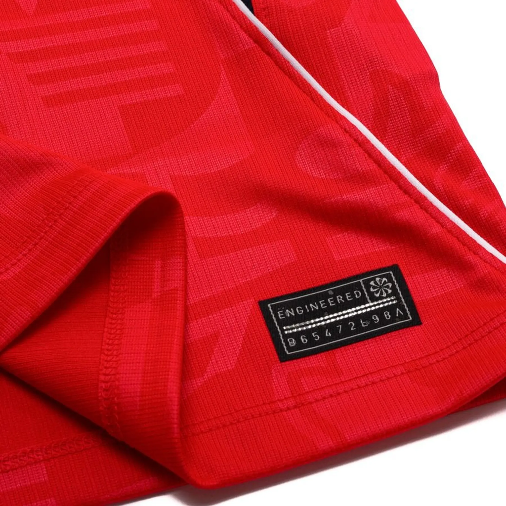 Close-up of the England Away FIFA World Cup Jersey 2026 with detailed fabric and engineered tag