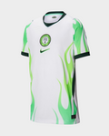 Nigeria Away Jersey 2026-27 in white with green flame design and Nike logo
