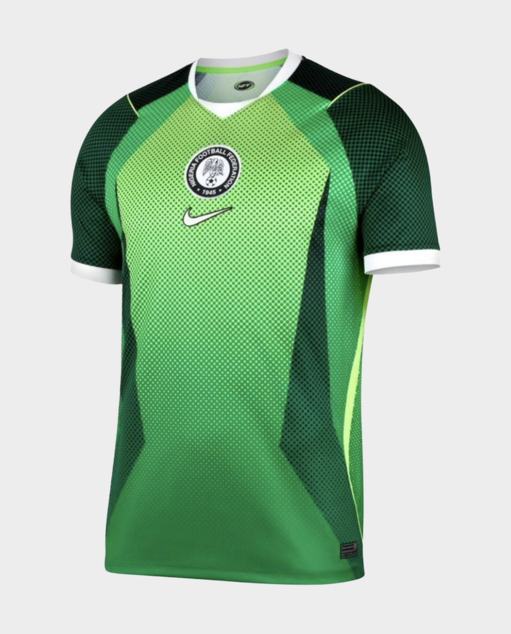 Nigeria Home Jersey 2026-27 by Hoop Store in green with unique design and Nike logo