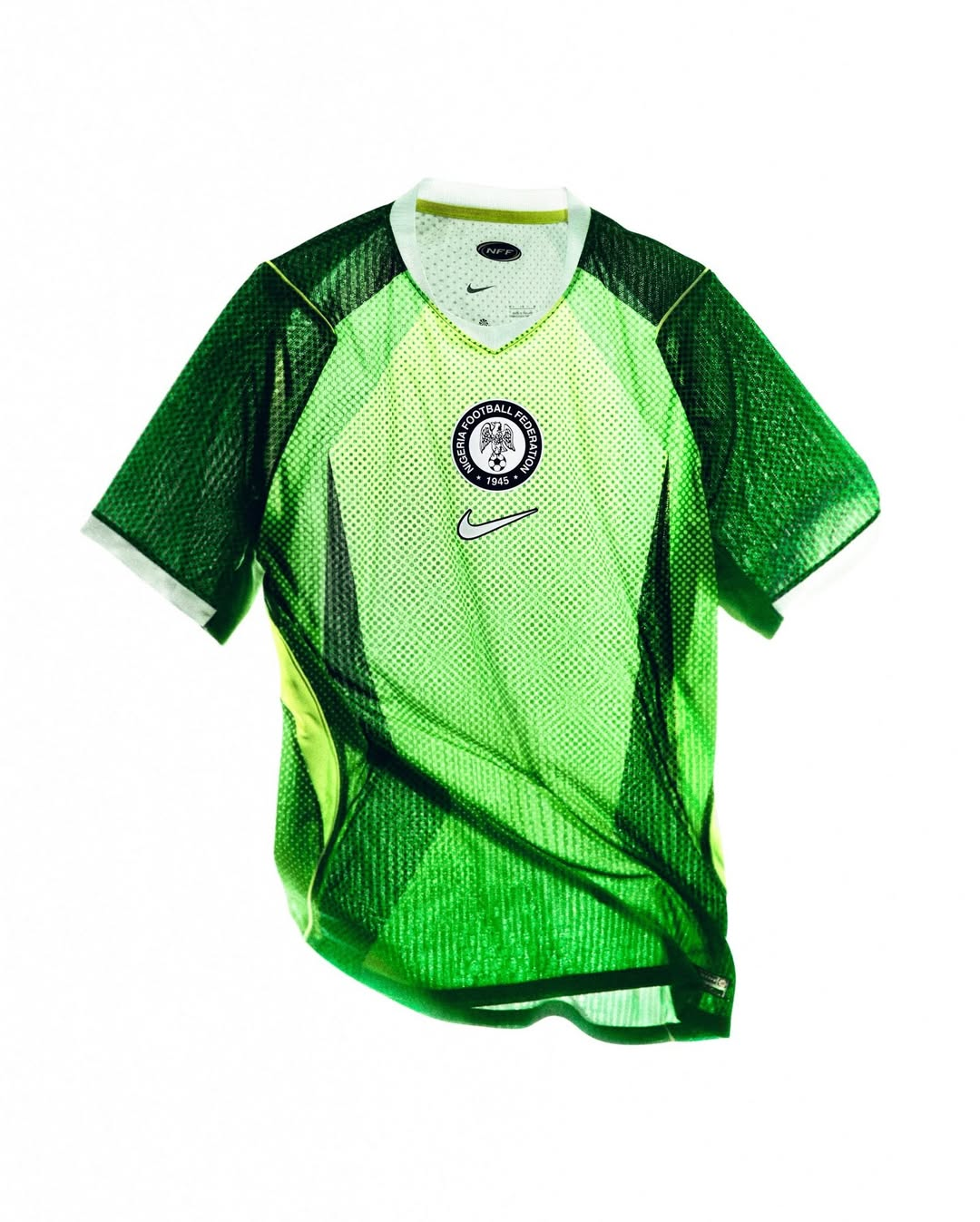 Nigeria Home Jersey 2026-27 by Hoop Store with vibrant green design and Nike logo