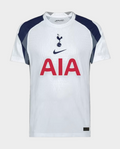 Hoop Store Tottenham Hotspur 2025 home jersey white Nike shirt with navy shoulder panels and red AIA sponsor logo