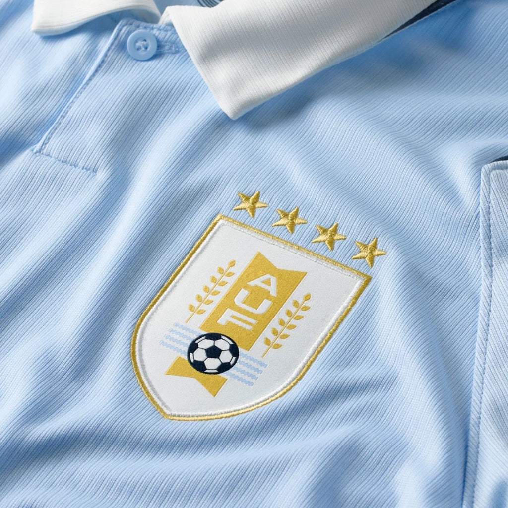 Uruguay Home FIFA World Cup Jersey 2026 featuring the official AUF logo and stylish design