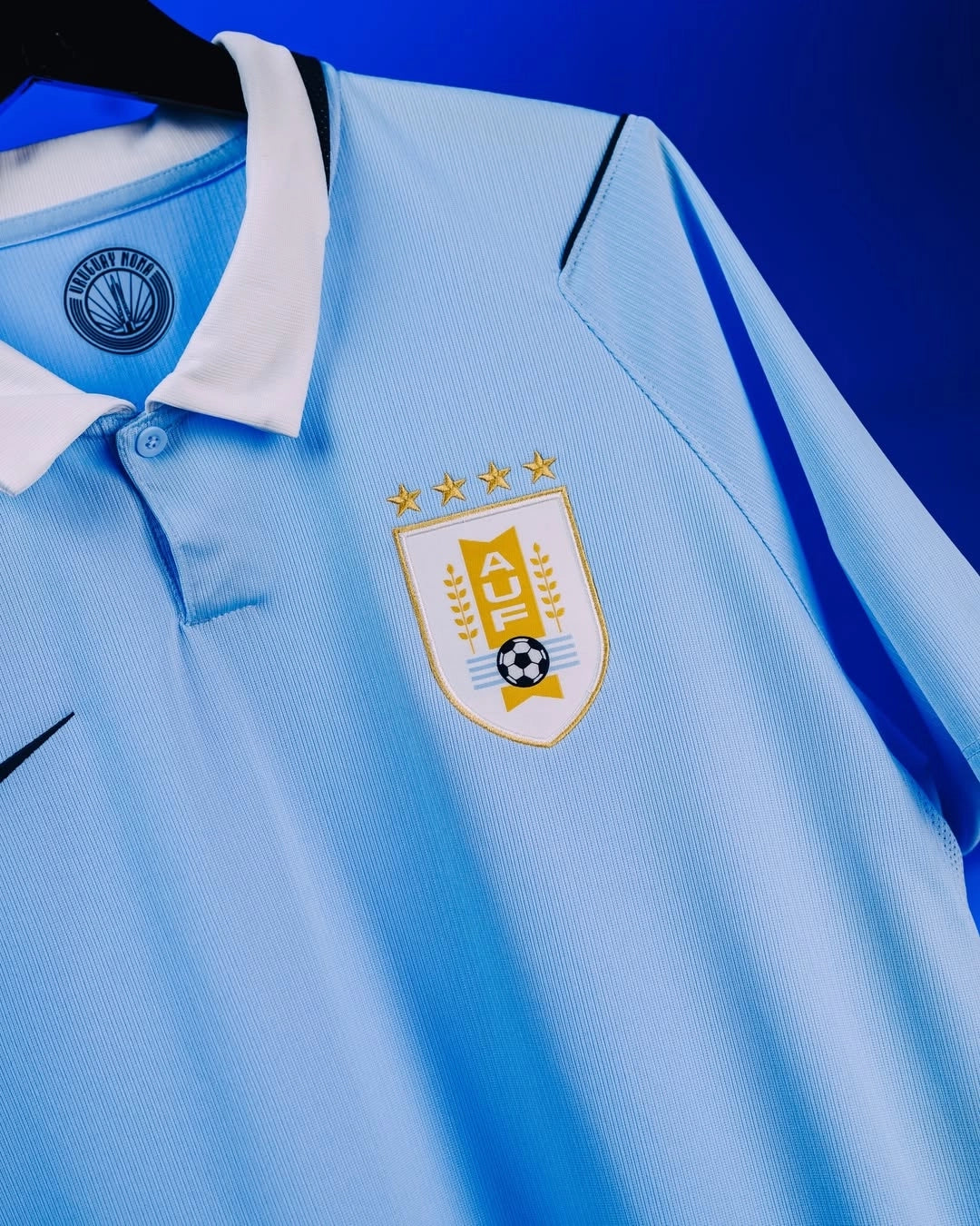 Uruguay Home FIFA World Cup Jersey 2026 featuring the national team emblem and blue color