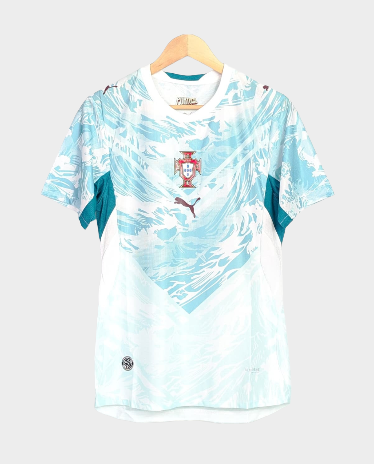 Hoop Store Portugal World Cup 2026 away jersey with wave design and team logo