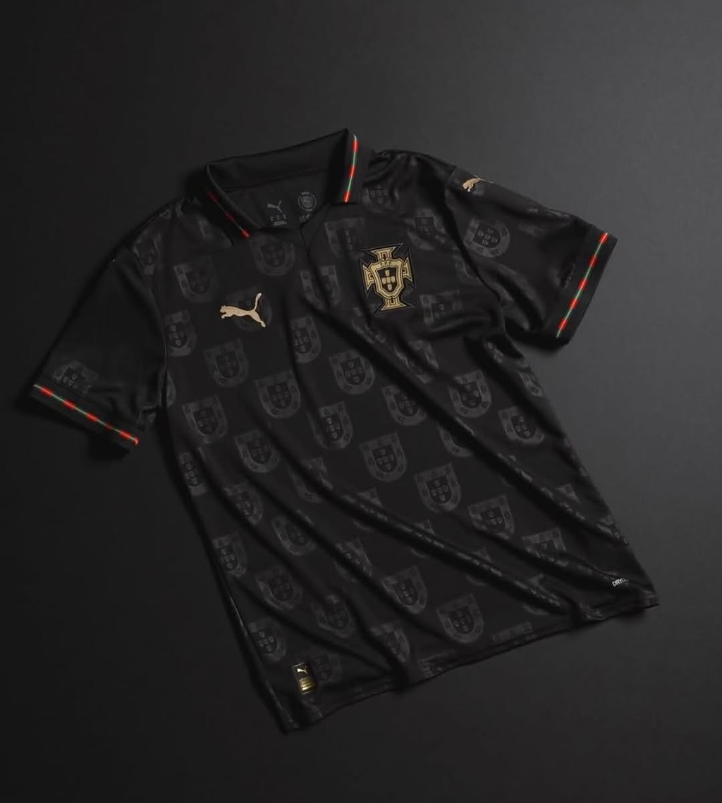 Portugal Panther Negra SE jersey by Hoop Store featuring a sleek black design and iconic crest