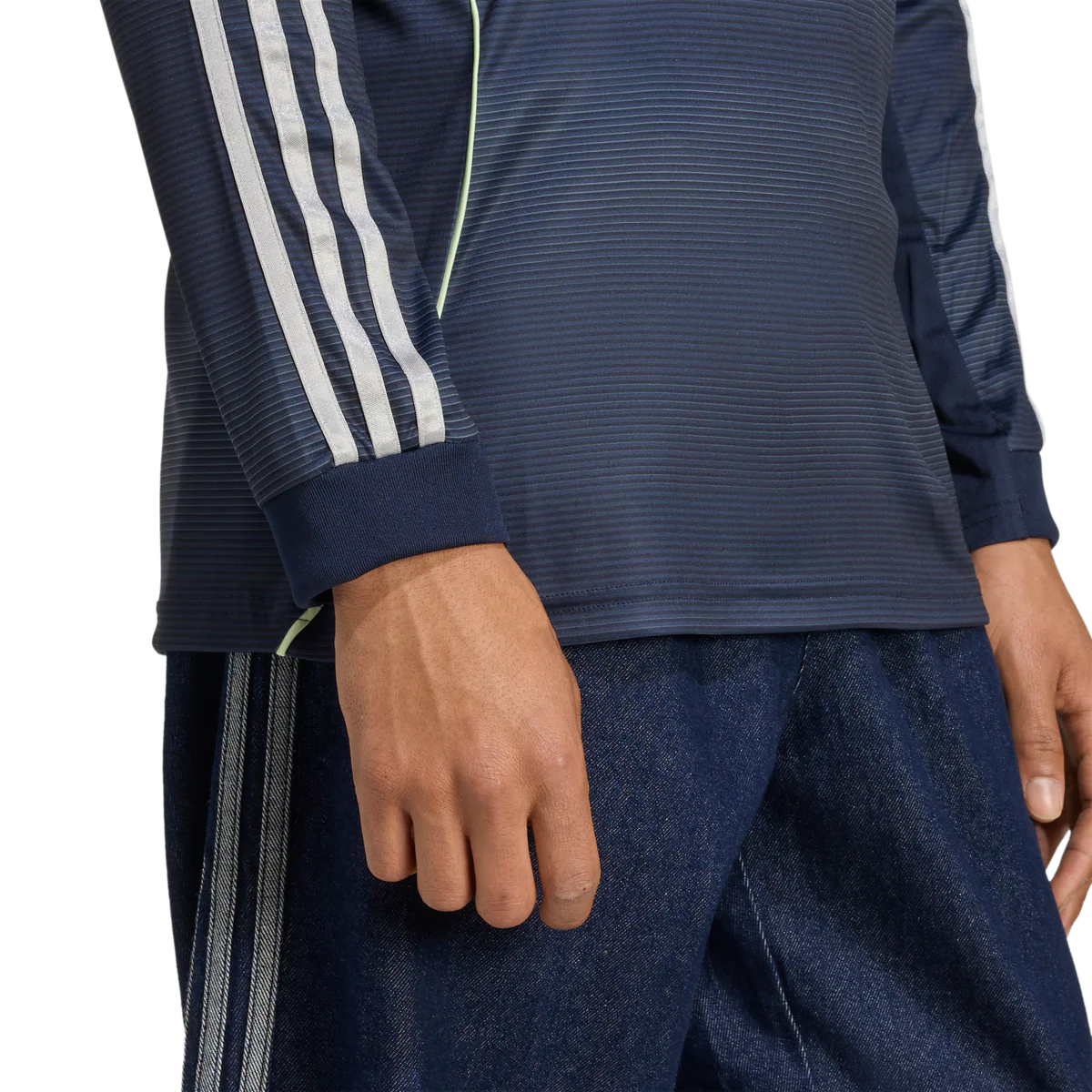 Hoop Store Real Madrid full sleeves player version jersey in navy with striped details on sleeves