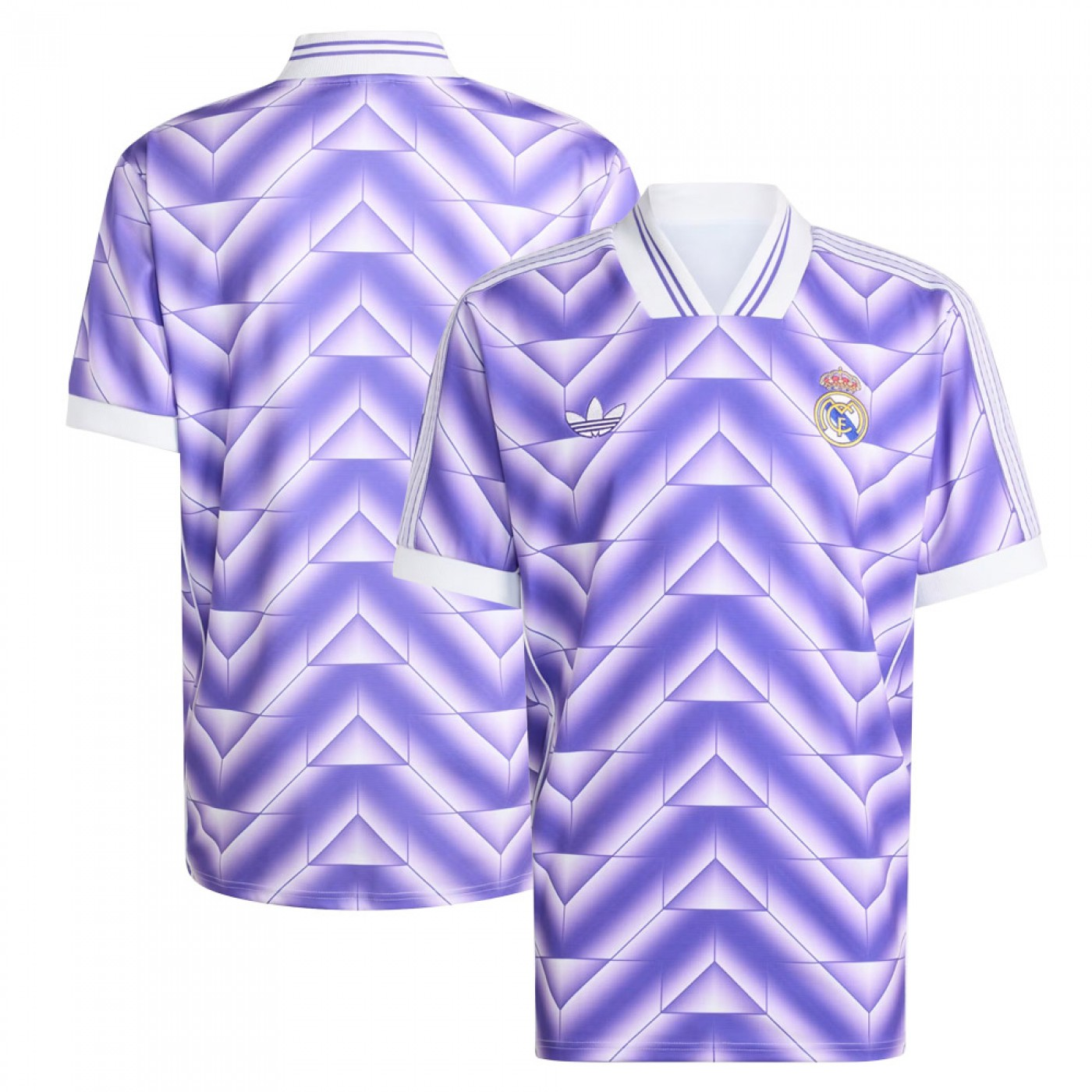 Real Madrid LFSTLR Special Edition Jersey 2025-26 in purple with a unique geometric design