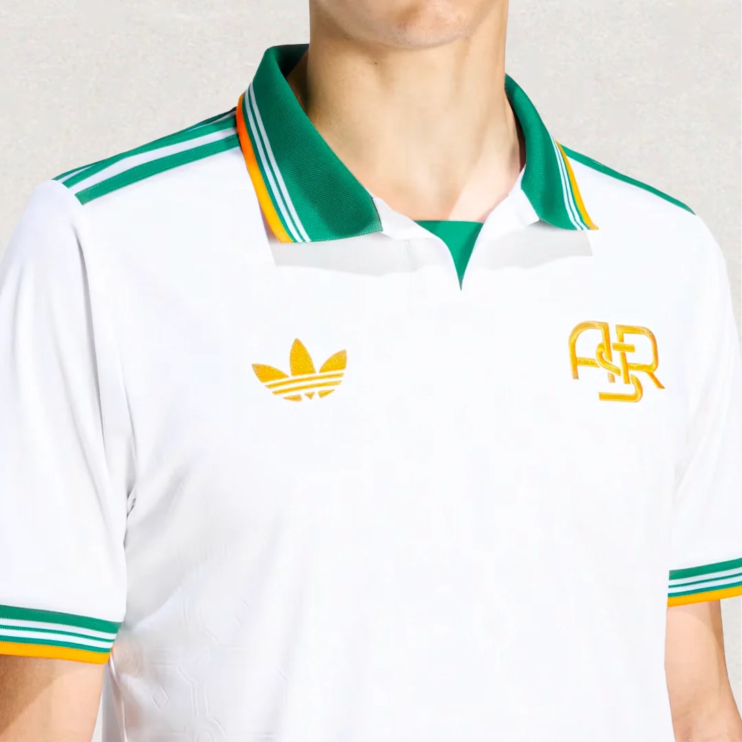 Hoop Store Roma third jersey 2025-26 player version in white with green and orange accents