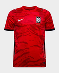 South Korea Home FIFA World Cup Jersey 2026 in red with tiger stripe design and Nike logo
