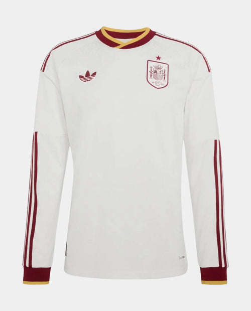 Spain Away Full Sleeves FIFA WC Jersey 2026 by Hoop Store with emblem and vibrant design