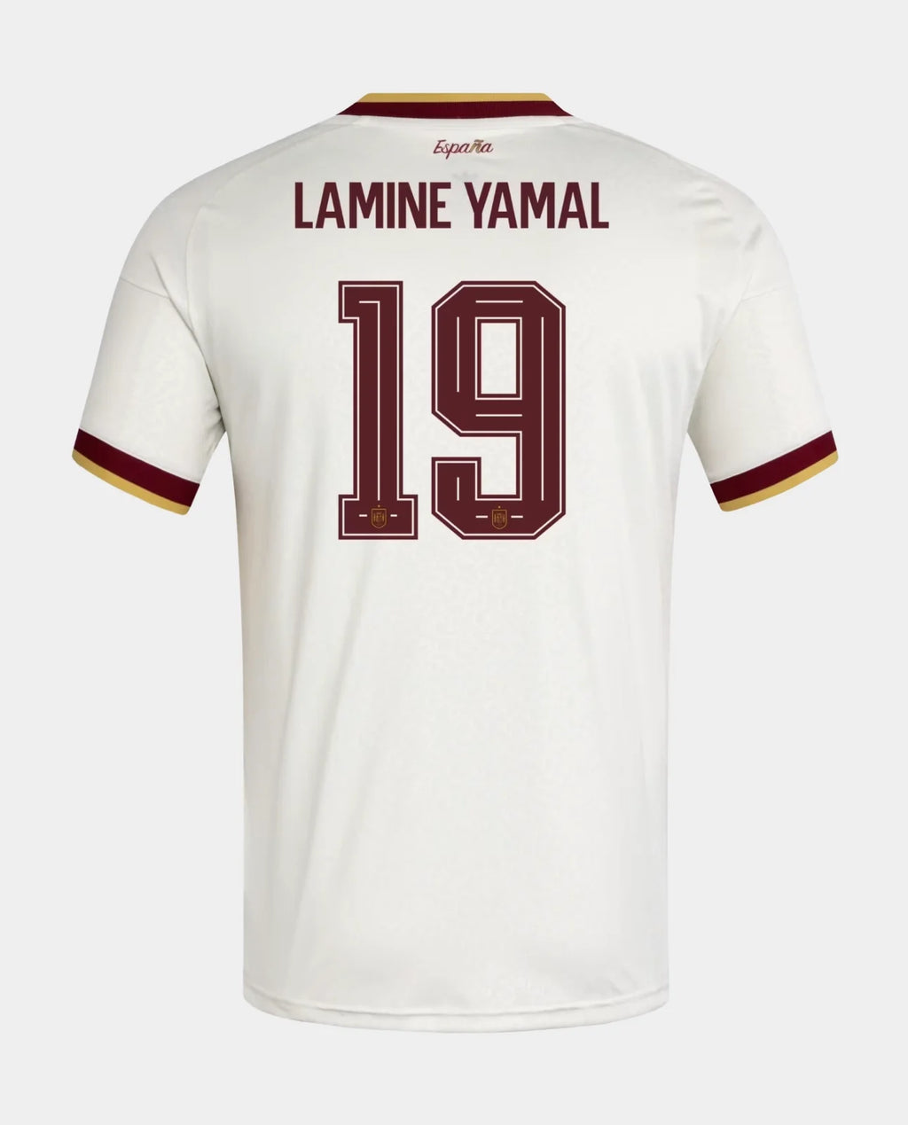 Back view of Spain Away Lamine Yamal FIFA WC Jersey 2026 with a stylish design and comfortable fit